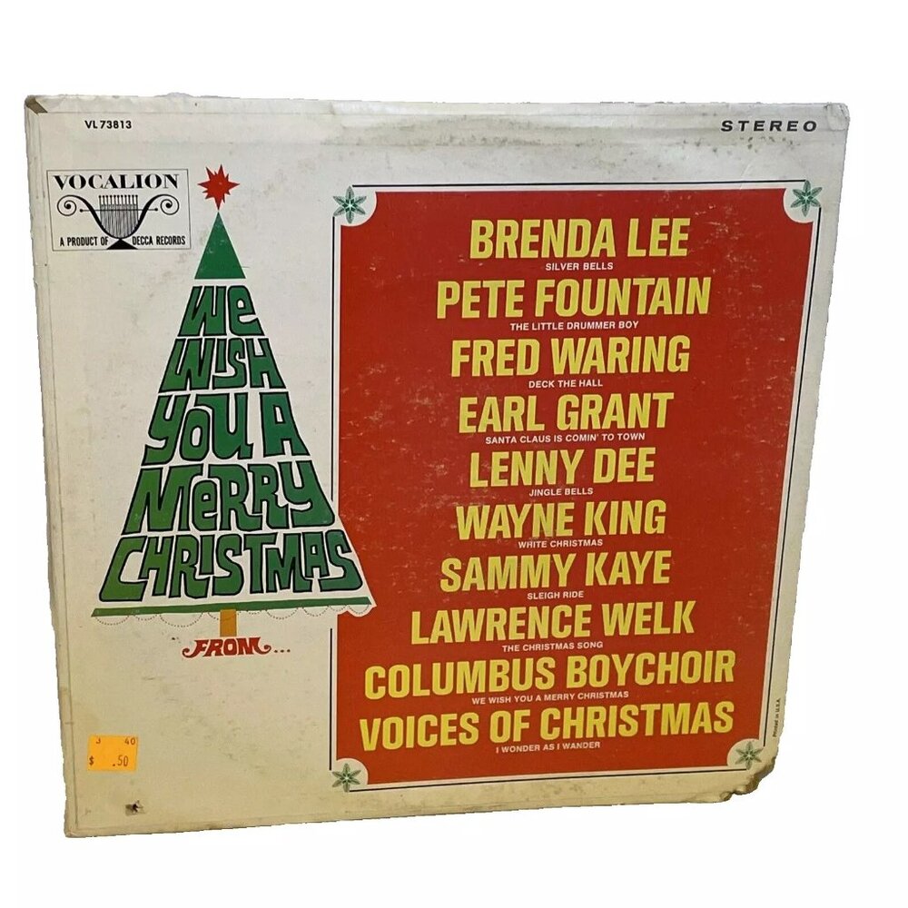 We Wish You A Merry Christmas From (Vinyl, 1967) Vocalion VL 73813 VG LP Record